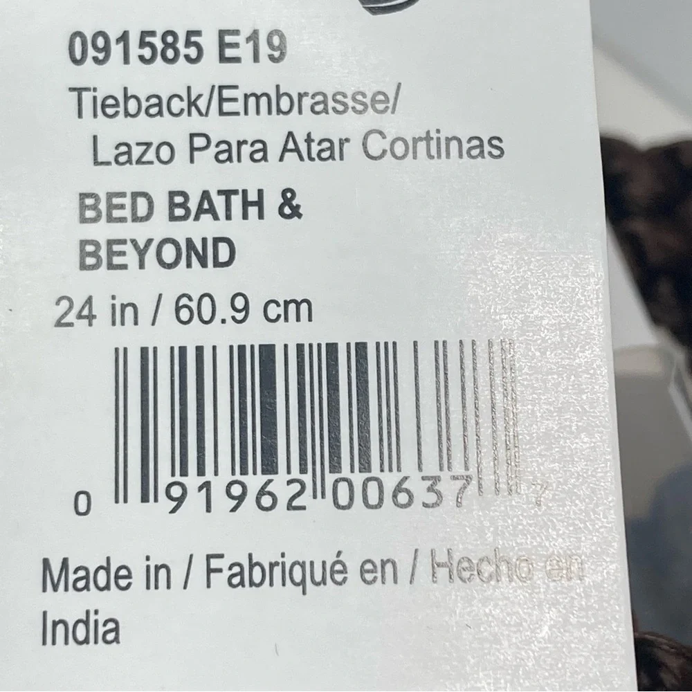 Brown Drapery Curtain Chair Tie Back 24
